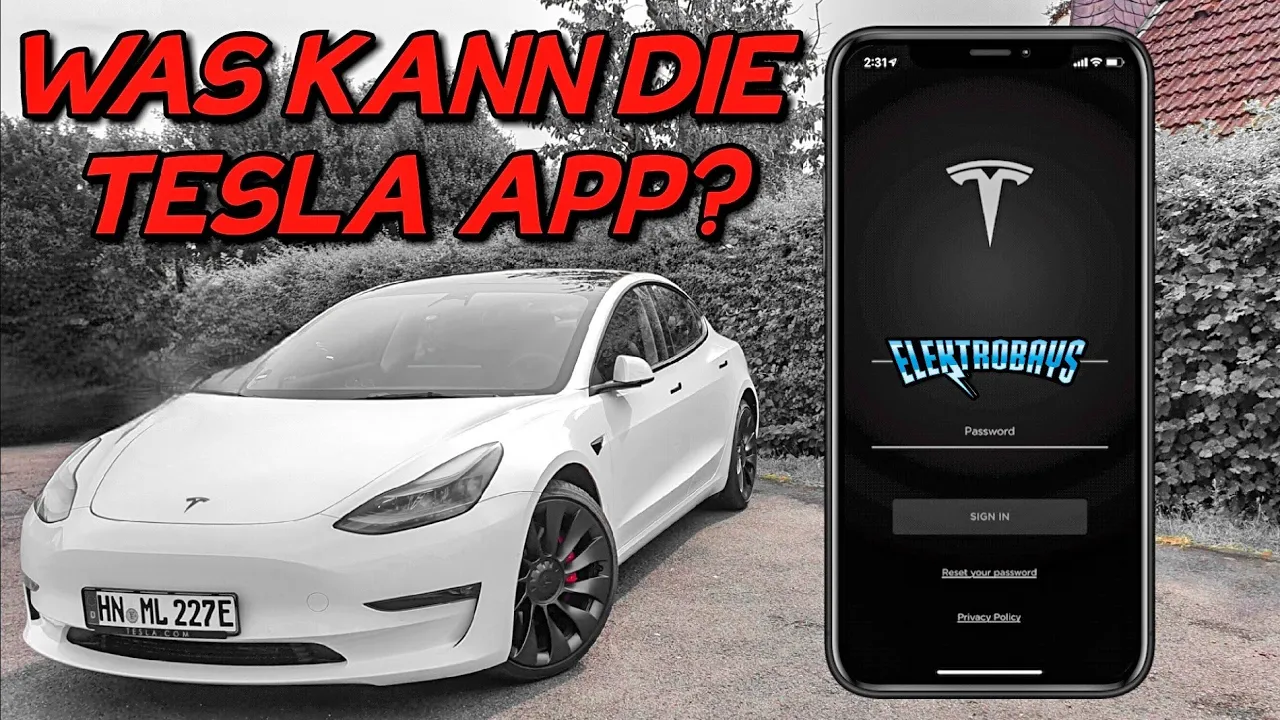 Was kann die Tesla App? Ist er wirklich die Schnellste und beste? #teslamodel3 #tesla #elektroauto