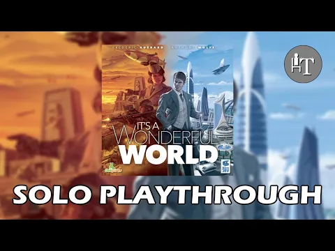 It's a Wonderful World Board Game - Solo Playthrough - Journey to the Center of the Earth