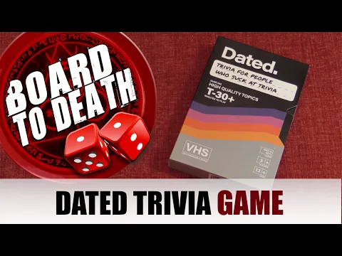 Dated Trivia VHS Box Card Game