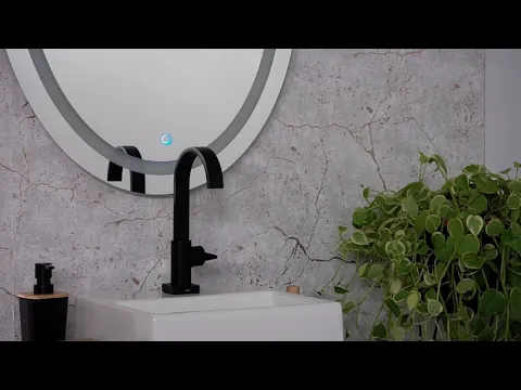 Espelho para Banheiro Oval com Led e Zoom 60x80x3cm VB Cristais