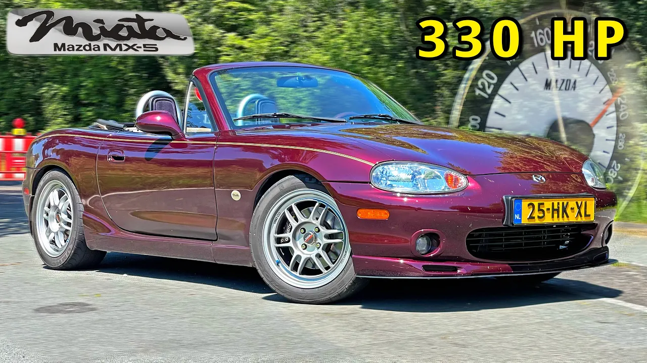 330HP MAZDA MX5 FLYIN' MIATA // REVIEW on AUTOBAHN