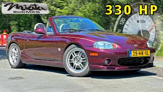 330HP MAZDA MX5 FLYIN' MIATA // REVIEW on AUTOBAHN