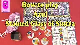 Azul: Stained Glass of Sintra, How to play (In English, board game, family game)
