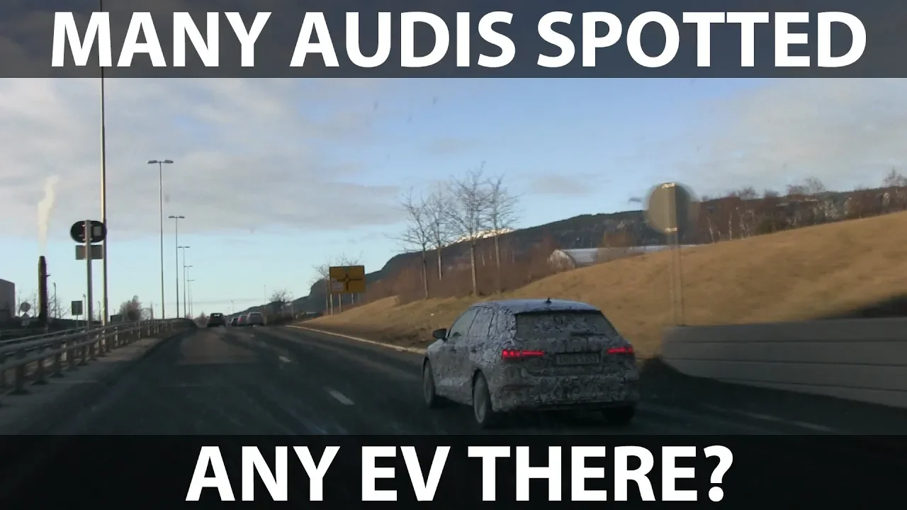 Audi camouflaged cars spotted in Stjørdal, Norway