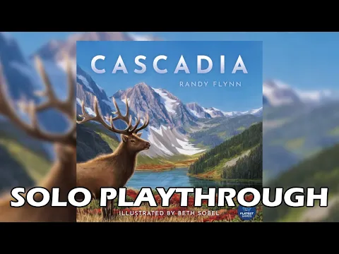 Tutorial & Solo Playthrough of Cascadia - Solo Board Game