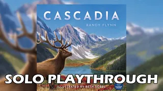 Tutorial & Solo Playthrough of Cascadia - Solo Board Game