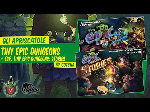 Tiny Epic Dungeons + exp. Stories unboxing [Gli Apriscatole]