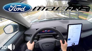 EV POWER! -- 2021 Ford Mustang Mach-E // POV Test Drive (3D Binaural Audio)