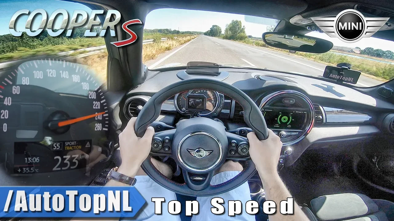 MINI COOPER S 2019 | 2.0 TURBO 192HP | 240km/h AUTOBAHN POV TOP SPEED by AutoTopNL