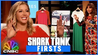 Sara Blakely's First EVER Shark Tank Deal | Shark Tank Firsts | CNBC Prime