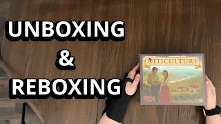 Viticulture Essential Edition - Board Game Unboxing & Reboxing - What's Inside the box?