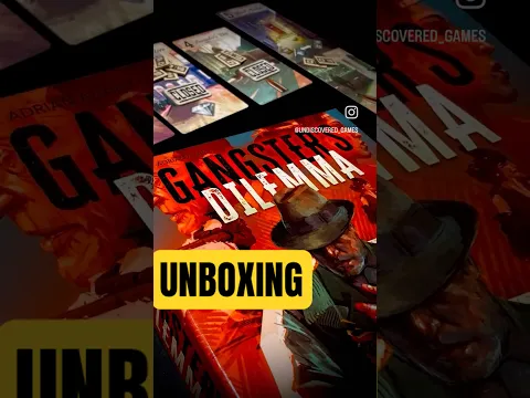 Unboxing Gangster’s Dilemma Board Game