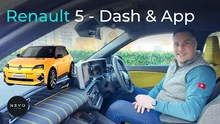 Renault 5 - Detailed Look at the Dash, My Renault App, Driver Display, Steering Wheel Functions