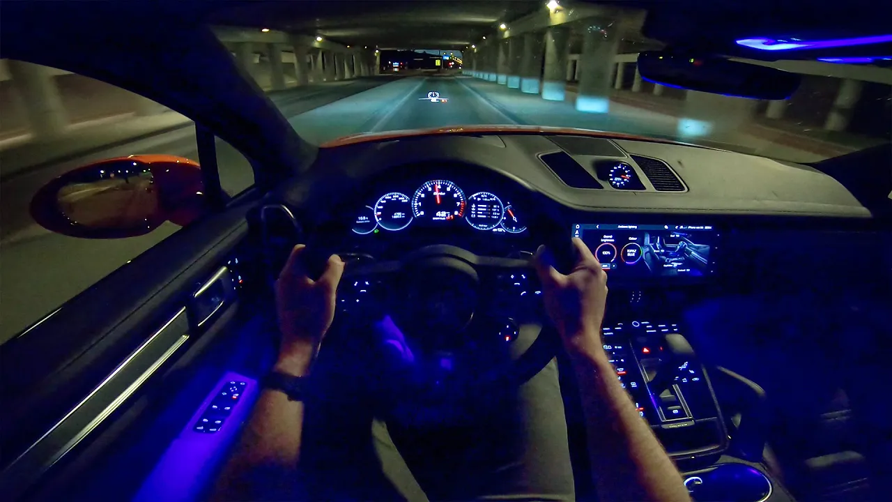 2020 PORSCHE CAYENNE COUPE TURBO | NIGHT DRIVE POV by AutoTopNL