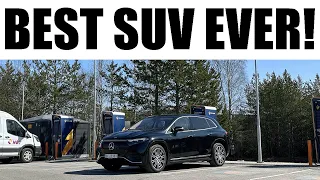 120KPH / 75MPH Range Test in Mercedes EQS SUV 450 4-Matic