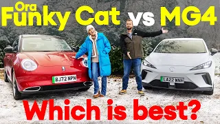 Ora Funky Cat vs MG4. Affordable electric car SHOWDOWN! Which should YOU choose? / Electrifying