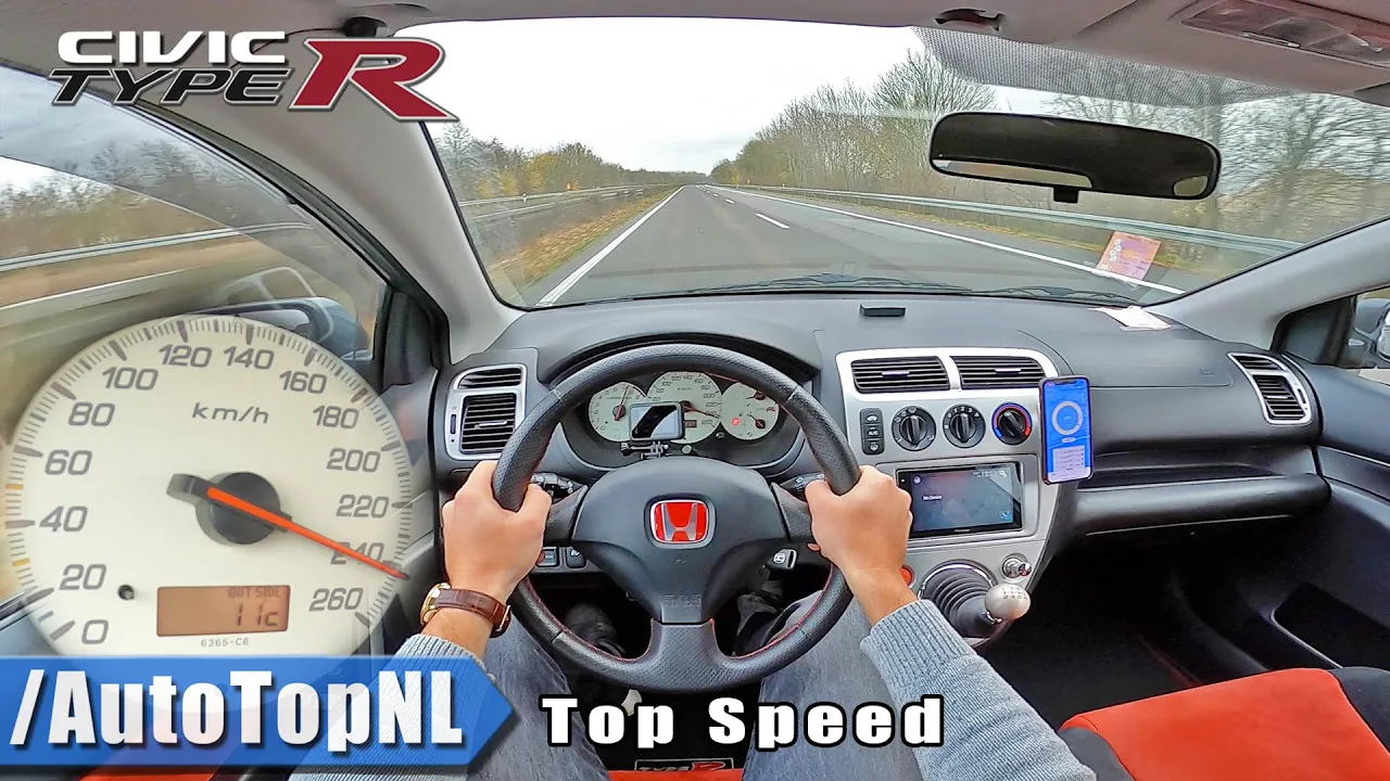 HONDA CIVIC TYPE R EP3 | TOP SPEED POV on AUTOBAHN (NO SPEED LIMIT) by AutoTopNL