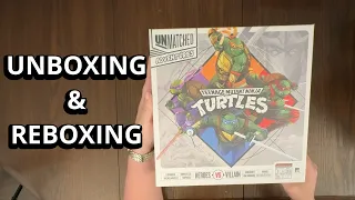 Unmatched Adventures: Teenage Mutant Ninja Turtles - Unboxing & Reboxing - What's in the Box?