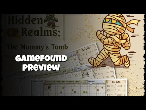 Hidden Realms: The Mummy's Tomb | Preview Video. Coming to Gamefound soon!