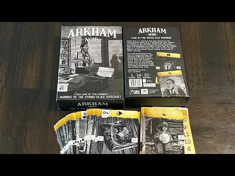 Arkham Noir: Case #1 - The Witch Cult Murders (Ludo Nova) - Unbox & First Look