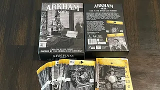 Arkham Noir: Case #1 - The Witch Cult Murders (Ludo Nova) - Unbox & First Look