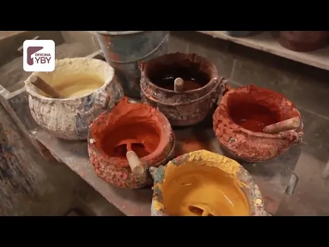 Ladrilho Hidráulico Raio de Sol Azul 15x17cm Oficina Yby