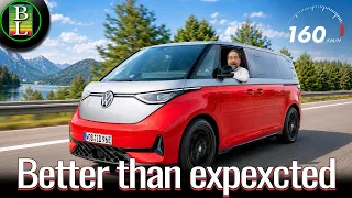Volkswagen ID. Buzz GTX (86 kWh) at Top Speed! 160 km/h (99 mph) Consumption & Highway Test