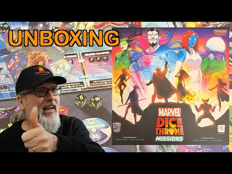 Unboxing Marvel Dice Throne Missions | Board Game expansion for Dice Throne | Roxley Games + promos