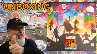 Unboxing Marvel Dice Throne Missions | Board Game expansion for Dice Throne | Roxley Games + promos
