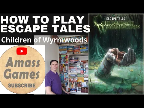 Escape Tales: Children of Wyrmwoods - escape room board game. Preview, Teaser, Unboxing. AmassGames