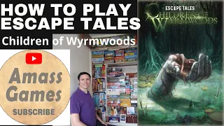 Escape Tales: Children of Wyrmwoods - escape room board game.  Preview, Teaser, Unboxing. AmassGames