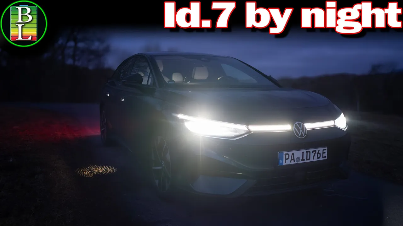 Matrix LED headlights on the VW Id.7 are amazing !