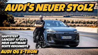 Audi Q6 e-tron Megatest! Neue Software Echte Reichweite Ladezeit Effizienz uvm....