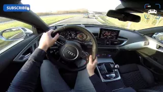 Audi RS7 Sportback - Acceleration & Sound on Autobahn POV