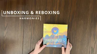 Harmonies - Board Game Unboxing & Reboxing - See What's In The Box