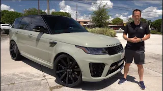 Is the 2022 Range Rover Sport SVR Avocado Edition a better SUV than a BMW X5 M?