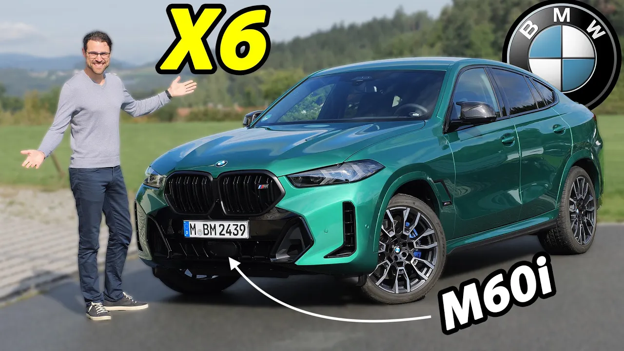2024 BMW X6 M60i V8 facelift driving REVIEW