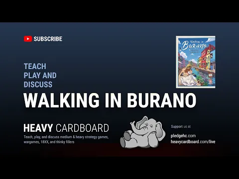 Walking in Burano Solo Teaching, Play-through, & Round table by Heavy Cardboard