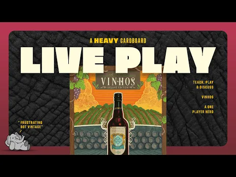 Vinhos Deluxe Edition - Solo Teaching, Play-through, & Discussion by Heavy Cardboard