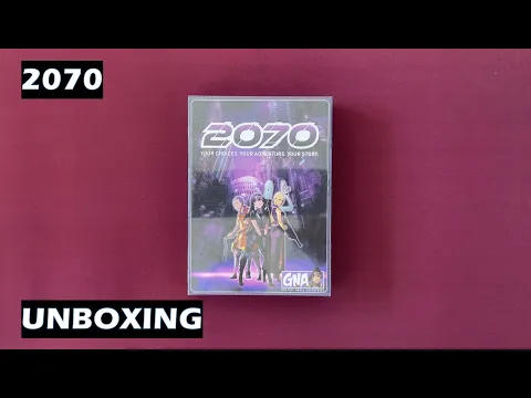 Unboxing 2070 Graphic Novel Adventure game Van Ryder Games