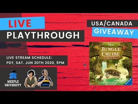 LIVE - Disney Jungle Cruise Adventure Game - Playthrough + US/Canada Giveaway