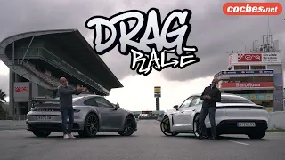 Drag Race: Porsche Taycan vs 911 Turbo S | coches.net