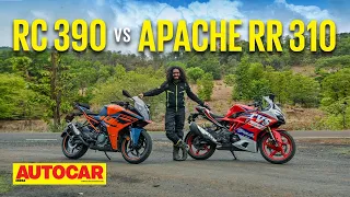 KTM RC 390 vs TVS Apache RR310 | Which is the best sportsbike under Rs 4 lakh? | Autocar India