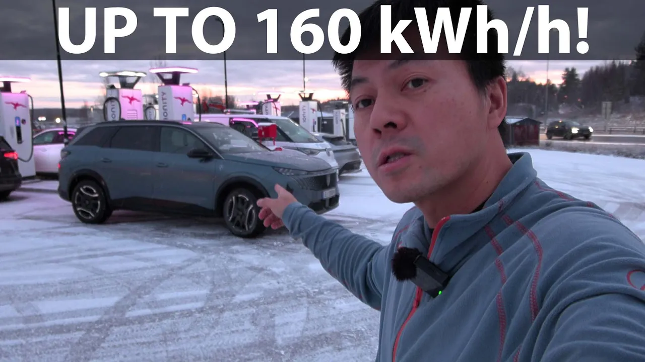 Peugeot e-5008 charging test