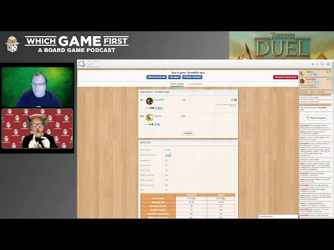 7 Wonders Duel playthrough by Which Game First: A Board Game Podcast
