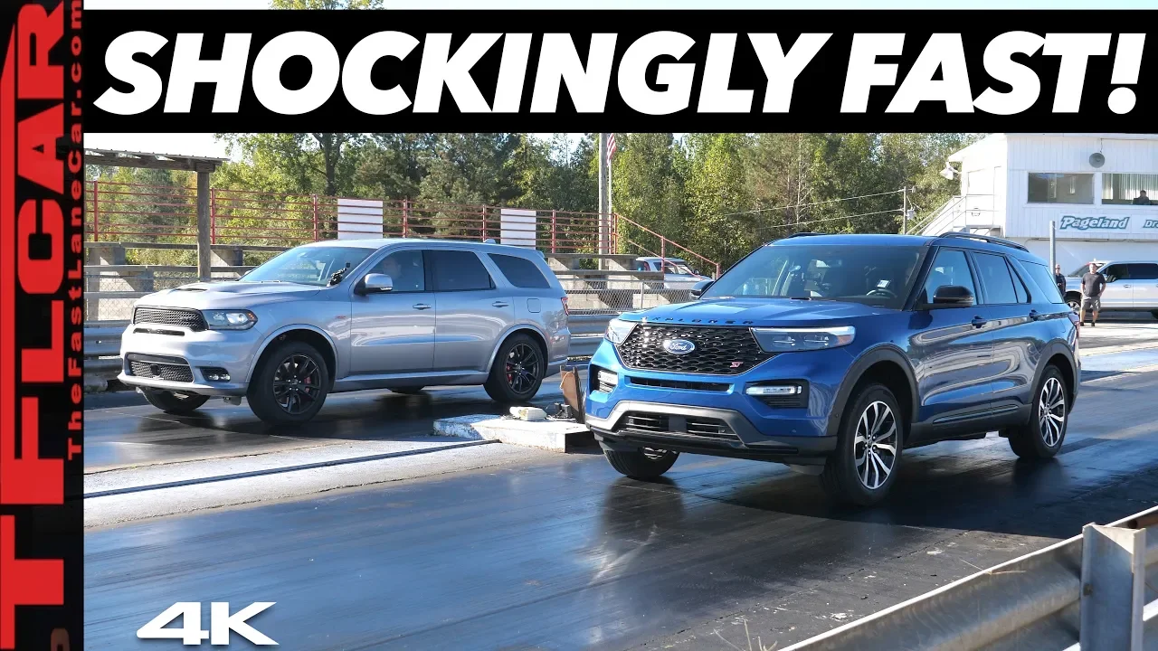Ford Explorer ST vs Dodge Durango SRT Drag Race - Can a $600 Tune Beat America's Fastest 3-Row SUV?