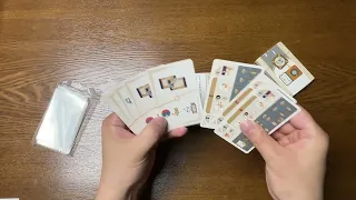 Sleeving Cards for Galactic Cruise | Board Game ASMR (No Talking, No Music)