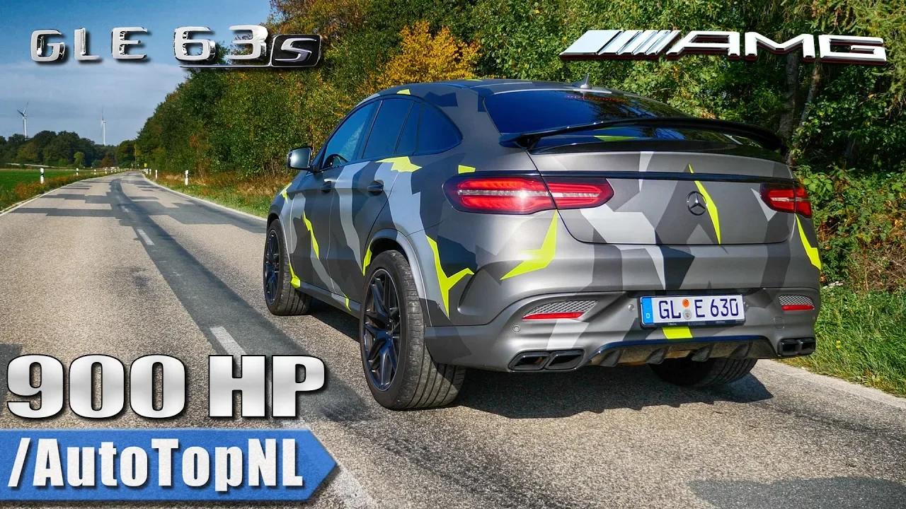 MERCEDES GLE 63 AMG 900HP BRUTAL! SOUNDS 308km/h TOP SPEED Onboard & REVS by AutoTopNL