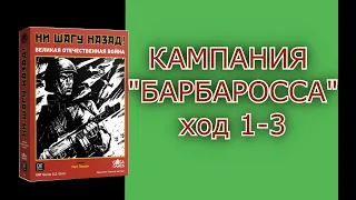 Игровая сессия (Let's play) в "Ни шагу назад". Кампания "Барбаросса". Ход 1-3