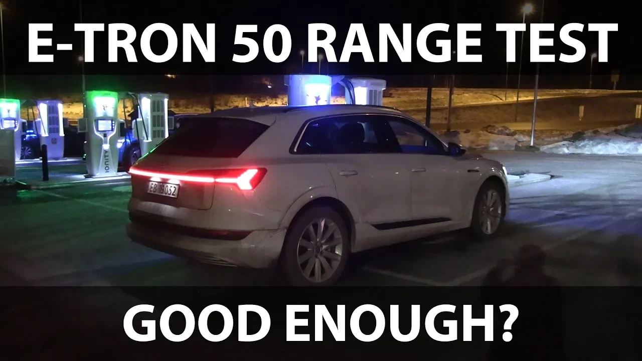 Audi e-tron 50 winter range test